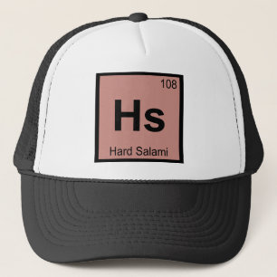 Boné Hs - Química do Salame Duro Símbolo da Tabela Peri
