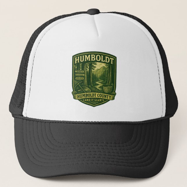 Boné Humboldt County “Land of Giants” Vintage Badge (Frente)
