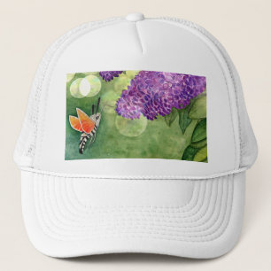Boné Hummingbird Hawk Moth e Lilacs