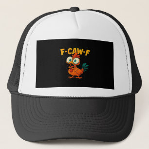 Boné Humor Corvo Engraçado F-Caw-F Gótico