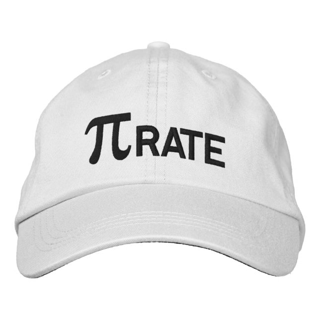Boné Humor de geek Pi pirata (Frente)