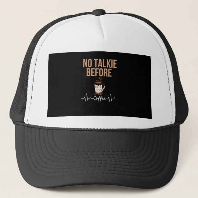 Boné Humor de Sem Papo Antes do Café Amantes de Café AR (Frente)