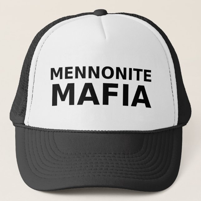 Boné Humor engraçado do chapéu da máfia de Mennonite (Frente)