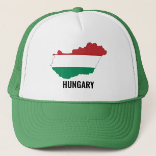 Boné Hungria, silhueta, cores da bandeira,