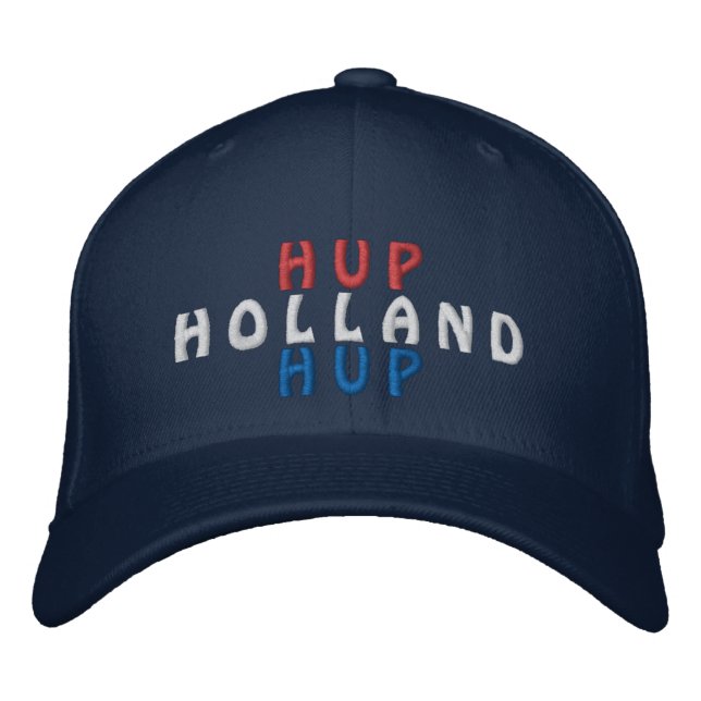 Boné Hup Holanda Hup Fã de Futebol Orange Holanda (Frente)