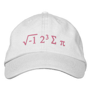 Boné I 8 sum pi - Eu comi um chapéu de matemática engra