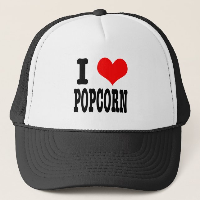 BONÉ I HEART (AMOR) POPCORN (Frente)