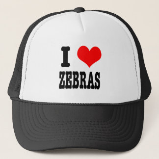 Boné I HEART (AMOR) zebras