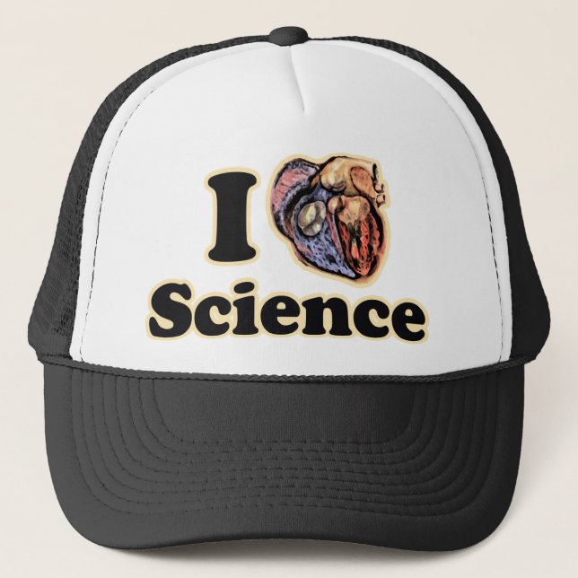 Boné I Heart Love Science Anatomicamente Correcically G (Frente)