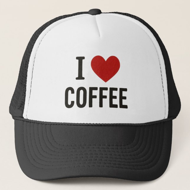 Boné I Love Coffee Cap. (Frente)