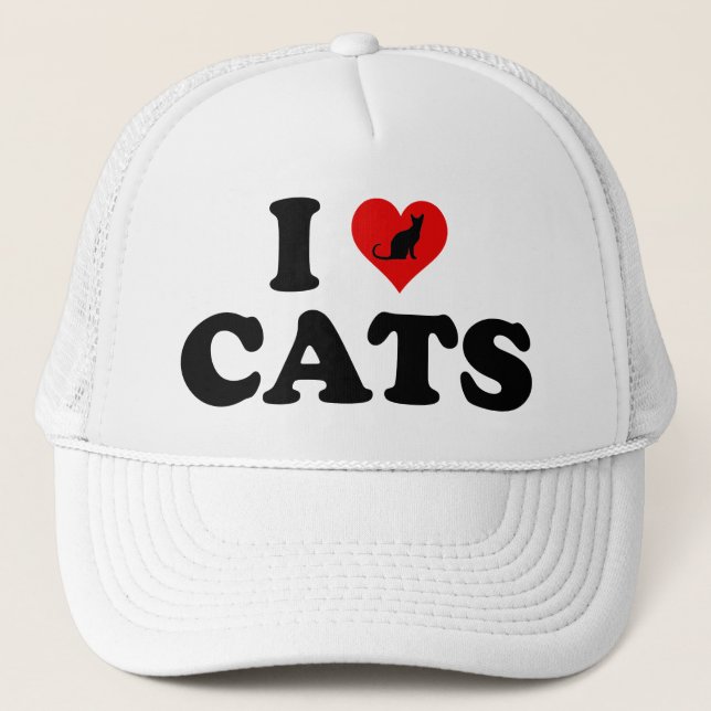 Boné I Love (Heart) Cats (Frente)