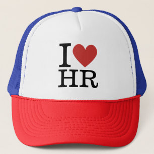 Boné I ❤️ Love HR (Departamento de RH). PERSONALIZÁVEL