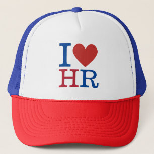 Boné I ❤️ Love HR (Departamento de RH). PERSONALIZÁVEL