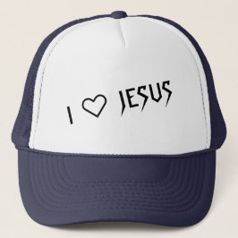 BONÉ "I LOVE JESUS" TRUCKER HAT BY 303TATTOO