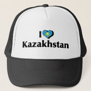 Boné I Love Kazakhstan Flag