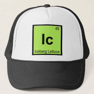 Boné Ic - Tabela Periódica da Química da Alface Iceberg