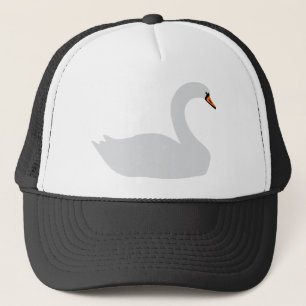 Boné ícone branco da cisne