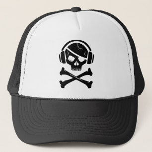 Boné Ícone da pirataria anti-RIAA do pirata da música