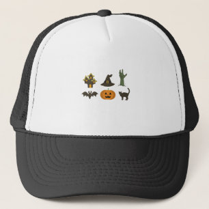Boné Ícones do Halloween Símbolos da Casa Assombrada