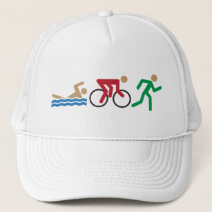 Boné Ícones do logotipo do Triathlon na cor