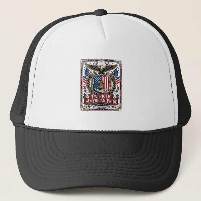 Boné Ícones e Símbolos de Liberdade do Escudo Patriótic (Frente)