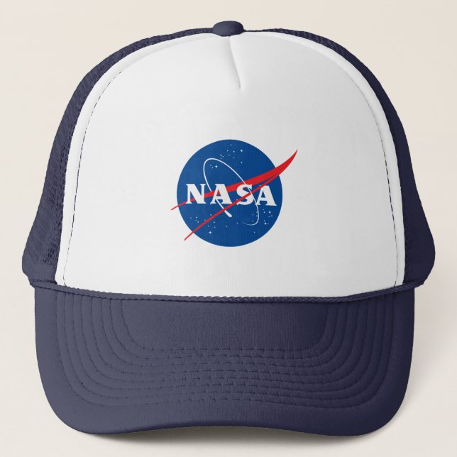 Boné Iconic NASA Baseball Hat (White/Night Sky Blue) (Frente)