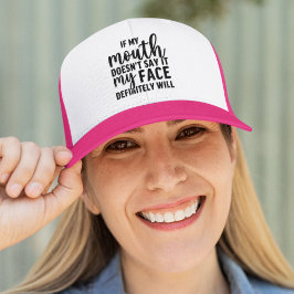 Boné If my Mouth Doesn't say it funny sarcastic