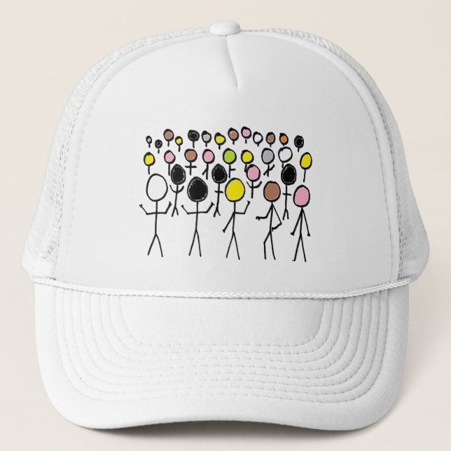 Boné Igualdade Stickmen (Frente)