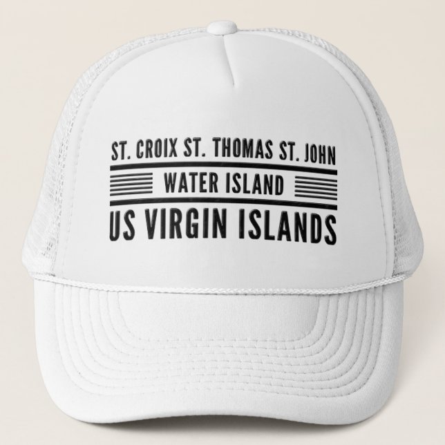 Boné Ilhas Virgens dos EUA USVI Caribe tropical (Frente)