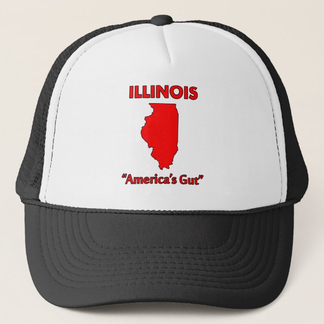 Boné Illinois - O Estômago da América (Frente)