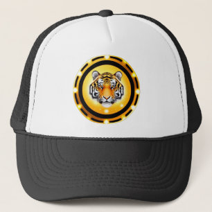 Boné Ilustração Abstrata de Tigre em Negrito