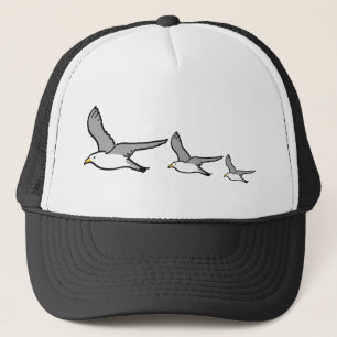 Boné Ilustração das gaivotas voadoras para aves