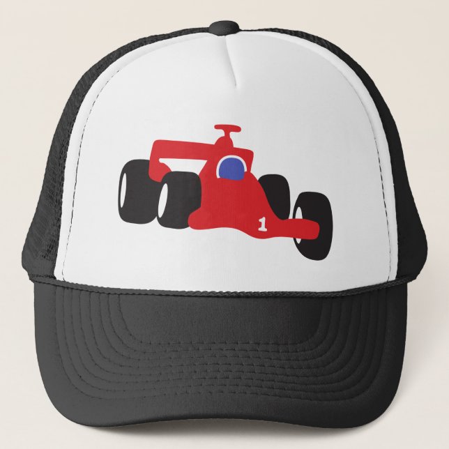 Boné Ilustração de Auto Racing impressa em t-shirts (Frente)
