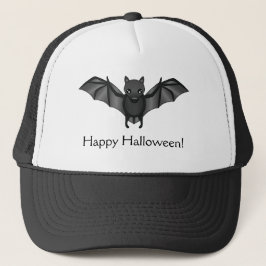 Boné Ilustração de Bat Halloween de Cartoon Bonito