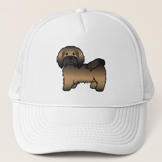 Boné Ilustração de Cachorro de Desenho Animado Fofo Hav (Frente)