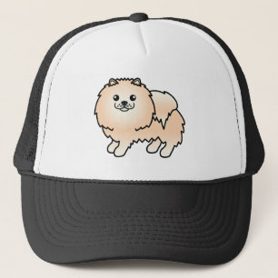 Boné Ilustração de Cartoon de Cão de Brinquedo da Pomer