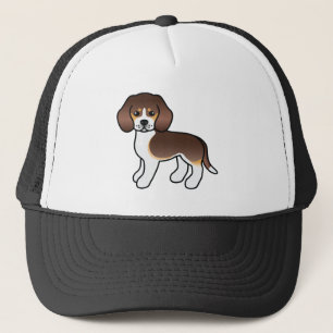 Boné Ilustração de Cuta-Cão Tricolor-Beagle