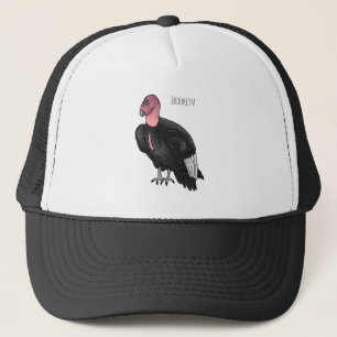 Boné Ilustração de desenho animado de aves condor da Ca