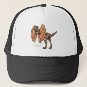 Boné Ilustração de desenho animado de Dilophosaurus