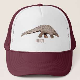 Boné Ilustração de desenho animado de Pangolin