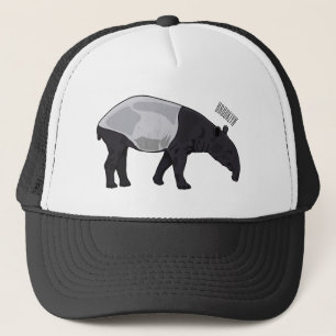 Boné Ilustração de desenho animado de Tapir