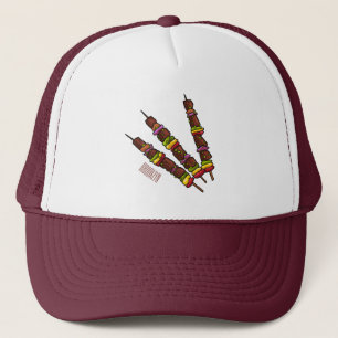 Boné Ilustração de desenho do Kebab ou kabob