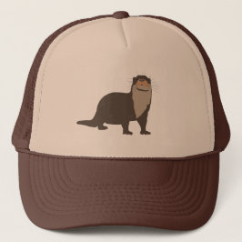 Boné Ilustração de Lontra Cuta