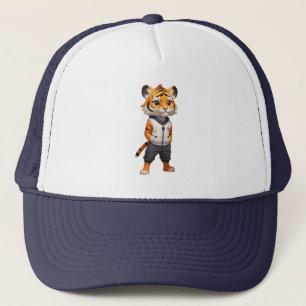 Boné Ilustração de Tigre legal e Adorável