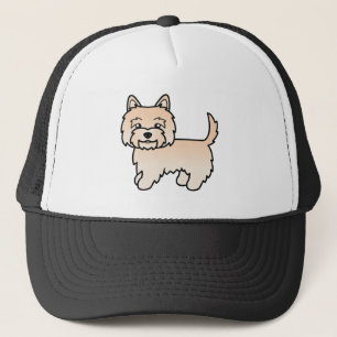 Boné Ilustração do Cão de Cartoon Cairn Terrier Cute