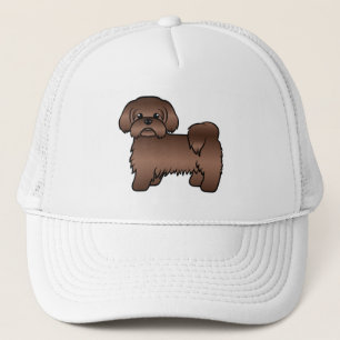 Boné Ilustração do Cão de Cartoon Gelado de Fígado Brow