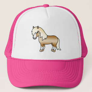 Boné Ilustração do Cartoon Palomino Shetland Pony Cute