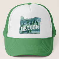 Ilustração do Mapa do Estado do Oregon