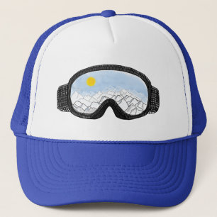 Boné Ilustração do Modo Montanha Ski Goggles