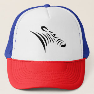 Boné ilustração do zoológico animal de zebra fofa